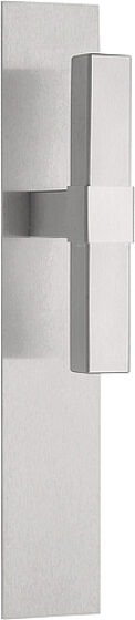 SQUARE VT115P236SFC T-massieve deurkruk ongeveerd op schild blind mat roestvast