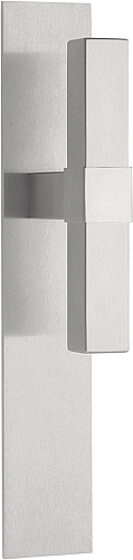 SQUARE VT125P236SFC T-massieve deurkruk ongeveerd op schild blind mat roestvast